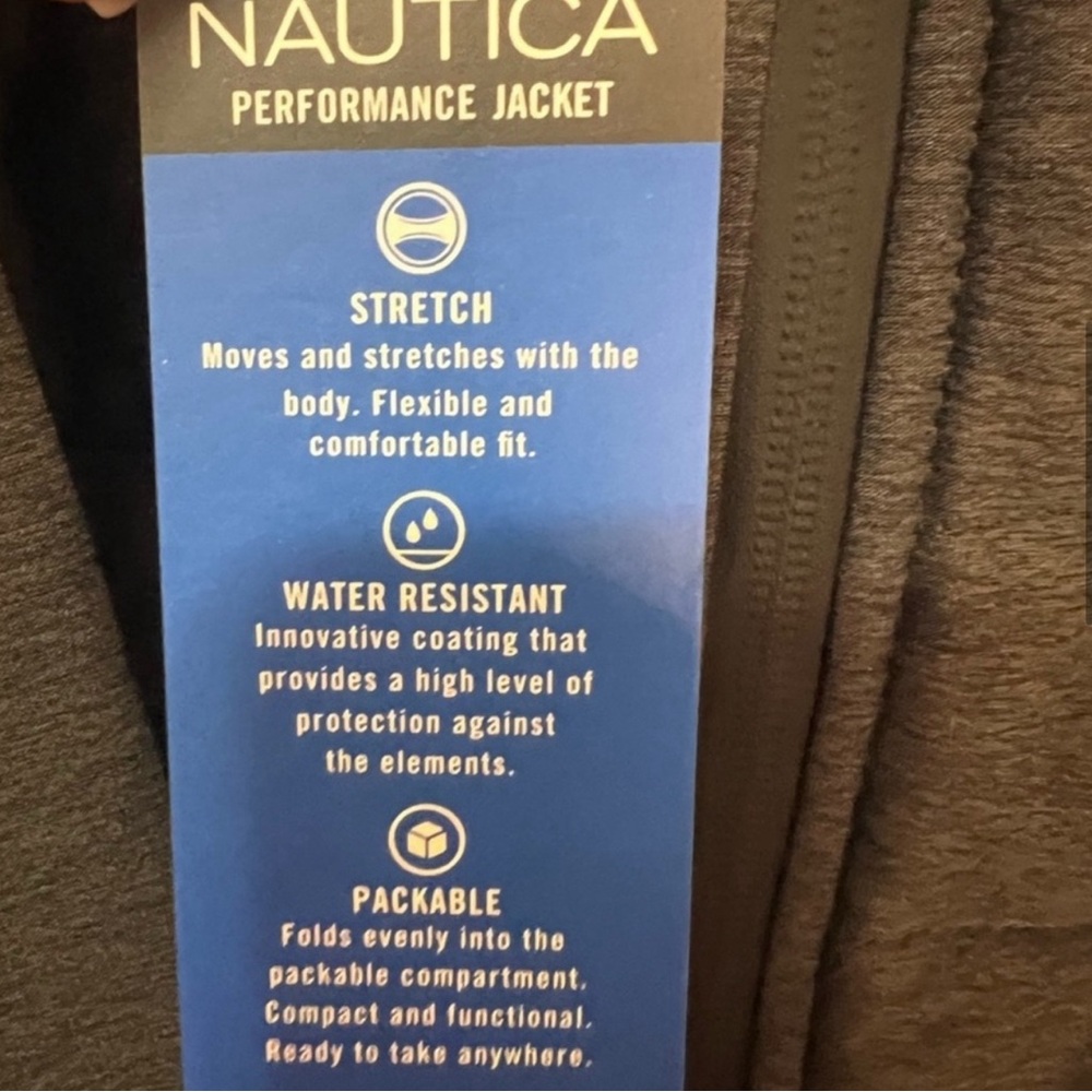 Nautica Women's Dark Gray Packable Puffer Jacket - Picture 10 of 10